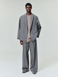 Cotton Wool Oxford Shirt Jacket