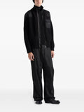 Prada zip-up ribbed knit cardigan