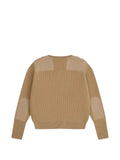 GOSHA RUBCHINSKIY ribbed-knit elbow-patch sweater