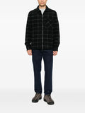 Barbour check-pattern zip-up jacket